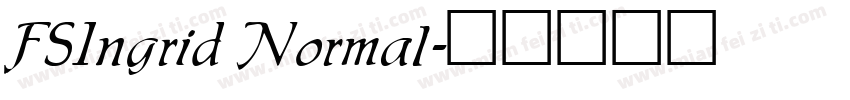 FSIngrid Normal字体转换